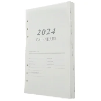 2024 Inglise Planeerija Täitmine 2023 Kalender Lisab A5 Igakuine Planeerija Täitke Raamat