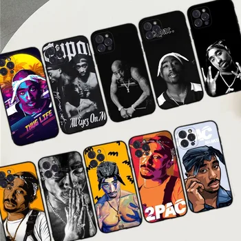 Rap Laulja Tupac Shakur Telefon Case For iPhone 14 11 12 13 Mini Pro XS Max Katte 6 7 8 Plus X-XR SE 2020 Funda Kest