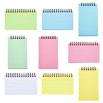 Mini-To-do-list Tasku Notepad Väike Sülearvuti Spiraal Planeerija Notepad 50 lehte Tearable Office Naised Mehed Journaling