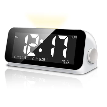 Kell Digital FM-Raadio-LED Äratuskell Tabel Kell Kordus Heledus Reguleeritav Dual Alarm Mode Ärkama Kell 2 USB Laetav