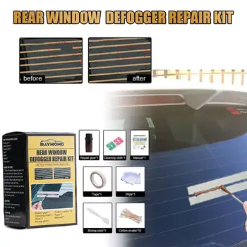 16pcs Auto Tagumine Aken Defogger Repair Kit DIY Kiire Remont, Kriimustatud Katki Defroster Kütteseade Grid Lines Auto Tarvikud