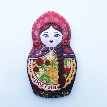 Külmkapp Magnet Loominguline vene pesitsevate nukk käsitöö, humanistliku kaunistamiseks, sõnumi kleebised, turismi-suveniire