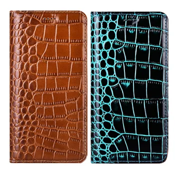 Krokodill Ehtne Nahk Flip Phone Case For iPhone 12 Pro 12 Mini Äri Magnet Juhul Kate iPhone 12 Pro Max Coque