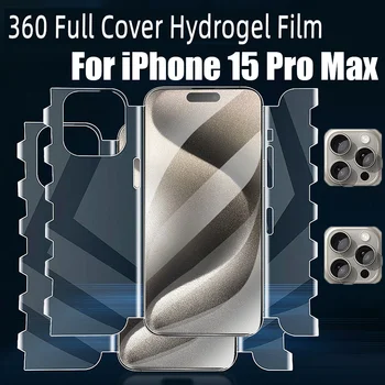 4IN1 Liblikas Hüdrogeeli Film iPhone 15 14 Pro Max 13 12 Mini Kaamera Objektiiv Screen Protector For iPhone 15 14 Pluss 11 Pro Film