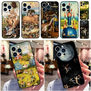 Hieronymus Bosch Art Case For iPhone 15 11 13 12 Mini 14 Pro Max XS X-XR SE 2020 2022 7 8 Plus Pehme tagakaas