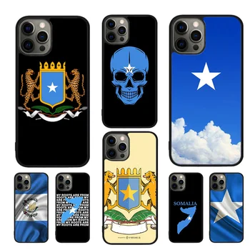 Somaalia Lipp vapp Mobiiltelefoni Juhtudel Kate iPhone 15 14 12 13 mini 11 Pro MAX XR, XS apple 6 7 8 Plus SE2020 Coque