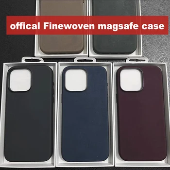 Originaal Apple 15 Juhul FineWoven Magsafe Case For iPhone 15 Pro Max 15 Pluss Juhul Traadita Laadimise Tilk Magnet Kaitsta Kate