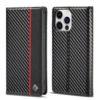 Luksus süsinikkiust Nahast Rahakott Case For iPhone 14 Pro Max 13 12 11 Pro XS X 7 8 6s Pluss XR SE 2022 Magnet Klapp Raamatu Kaas