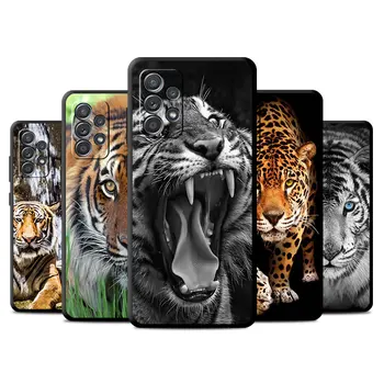 Lõvi Tiger Loomade Soft Case for Samsung Galaxy A22 5G A32 A31 A12 A52 A41 A72 4G A13 A53 A33 A54 A23 Põrutuskindel Kate