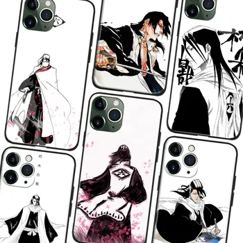 Byakuya Kuchiki Anime Bleach Pehmest Silikoonist Klaas Telefon Case for IPhone SE 6s 7 8 14 Plus-X-Xr, Xs 11 12 13 Mini 14 15 Pro Max