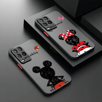 Minnie Mickey Jaoks Realme Q3T Q3S Q5 GT Neo 3T 2 Narzo 50i 50A 20A 10A X50 X3 Pro Jäätunud Poolläbipaistev Telefoni Puhul