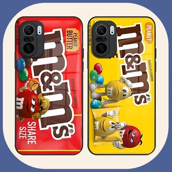 M&M ' s Šokolaadi Nutella Pudel Telefoni Puhul Xiaomi 10 10T 11i 11T Redmi Lisa 11 9 8 11S Pro Poco M4 F3 X3 Klaasist tagakaas
