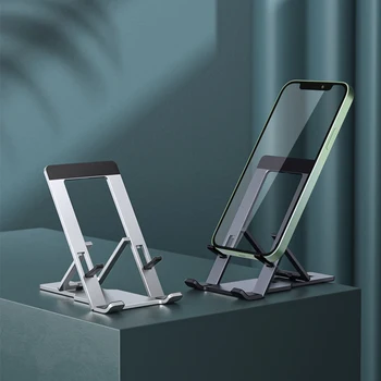 Laua Tablett Mobiiltelefoni Seista iPhone Samsung iPad Mini Reguleeritav Alumiiniumist Metallist Jalg Õhuke Kokkuklapitavad Mount Universal