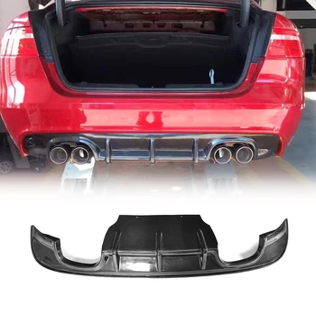 Süsinikkiust Tagumine Lip Hajuti Jaoks Jaguar XE Sedaan 4-Ukseline 2015 - 2017 FRP Neli Väljalaskeava Kaitseraua Difuusor Protector Car Styling