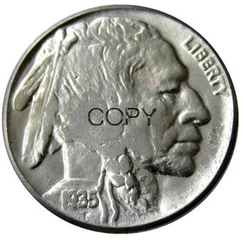 USA 1935 Buffalo Nikkel Viis Senti Koopia Dekoratiivsed Mündi